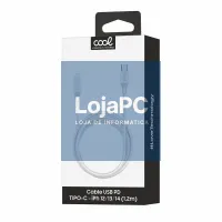 Compatible USB Cable COOL Universal TYPE-C to Lightning (1.2 meters) White — imagem 2