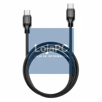 Compatible USB Cable COOL Universal TYPE-C to TYPE-C (1.2 meters) Black 3 Amp — imagem 2