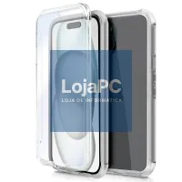 COOL 3D Silicone Case for iPhone 15 (Transparent Front + Back) — imagem 1