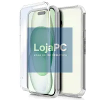 COOL 3D Silicone Case for iPhone 15 Plus (Transparent Front + Back) — imagem 1