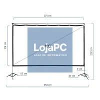 iggual Ecrã exterior portable 100" 221x124 cm — imagem 2