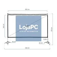 iggual Ecrã exterior portable 120" 265x149 cm — imagem 3