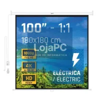 iggual Ecrã eléctrica 1:1 100" 180x180 cm — imagem 1
