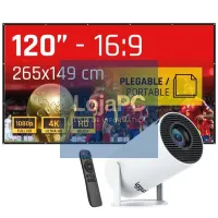 iggual Pack mini projector + ecrã 120" plegabl — imagem 1