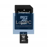 Intenso 3413490 Micro SD classe 10 64GB c/adapt — imagem 1