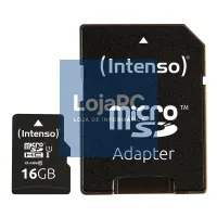 Intenso 3423470 Micro SD UHS-I Premium 16GB c/adap — imagem 1