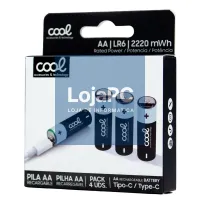 COOL AA LR6 Rechargeable Alkaline Batteries (Pack of 4) — imagem 1