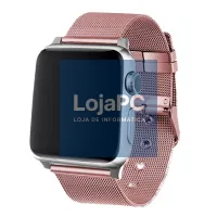 COOL Band for Apple Watch Series 1 / 2 / 3 / 4 / 5 / 6 / 7 / 8 / 9 / SE (42 / 44 / 45 mm) Metal Pink — imagem 1