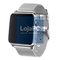 COOL Band for Apple Watch Series 1 / 2 / 3 / 4 / 5 / 6 / 7 / 8 / SE (38 / 40 / 41 mm) Metal Silver — imagem 1