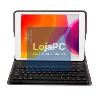 COOL Case for iPad (2019 / 2020 / 2021) 10.2 inch Leatherette Bluetooth Keyboard (Black) — imagem 3