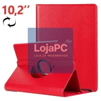 COOL Case for iPad (2019 / 2020 / 2021) 10.2 inch Rotating Leatherette Red — imagem 1