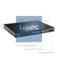 TP-Link SG3428MP Switch 24xGB PoE L2 4xSFP Rack — imagem 2
