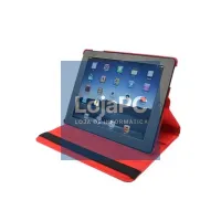 COOL Case for iPad 2 / iPad 3 / 4 Red Leatherette Rotating (Support) — imagem 2
