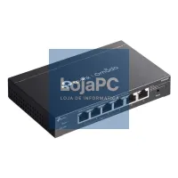 TP-Link ES206GP Switch 4xGb PoE+ 2xGb 65W Desktop — imagem 3