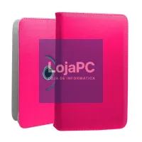 COOL Ebook / Tablet 7 inch Leatherette Pink Rotating Case — imagem 3