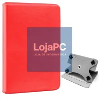 COOL Ebook Tablet Universal 9.7 - 11 Inches Leatherette Case Red (Square) — imagem 1