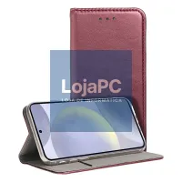 COOL Flip Cover for Samsung S921 Galaxy S24 / S25 Smooth Burgundy — imagem 1