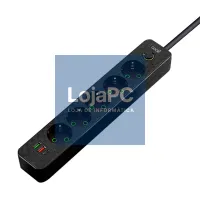 COOL Multi-Port Universal Charger (7-Port Power Strip) Black — imagem 1