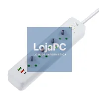 COOL Multi-Port Universal Charger (7-Port Power Strip) White — imagem 1
