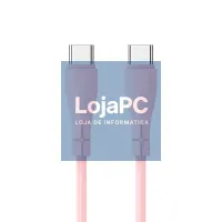 COOL Silicone Universal Type C to Type C USB Cable Pink (1 Meter) — imagem 1