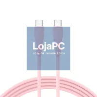 COOL Silicone Universal Type C to Type C USB Cable Pink (1 Meter) — imagem 3