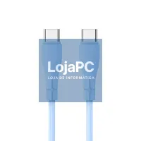 COOL Silicone Universal Type C to Type C USB Cable Sky Blue (1 Meter) — imagem 1
