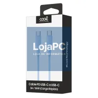 COOL Silicone Universal Type C to Type C USB Cable Sky Blue (1 Meter) — imagem 2
