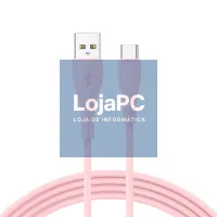 COOL Silicone Universal USB to Type C Cable Pink (1 Meter) — imagem 3