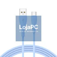COOL Silicone Universal USB to Type C Cable Sky Blue (1 Meter) — imagem 3