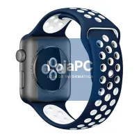 COOL Strap for Apple Watch Series 1 / 2 / 3 / 4 / 5 / 6 / 7 / 8 / 9 / SE (38 / 40 / 41 mm) Sport Blue — imagem 3