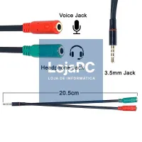 Double Input Adapter to 3.5mm Auxiliary Jack COOL Universal — imagem 4