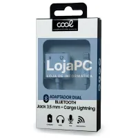 Dual Bluetooth Adapter 3.5 mm Jack + Lightning Charge COOL — imagem 2