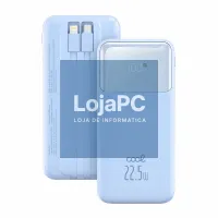 External Battery Power Bank 22.5W Fast Charging 10.000 mAh COOL Pocket (Type-C / Lightning) Sky Blue — imagem 1