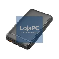 External Battery Power Bank 5000 mAh COOL (2 Cables: TYPE C / Lightning) Black — imagem 2