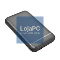 External Battery Power Bank 5000 mAh COOL (2 Cables: TYPE C / Lightning) Black — imagem 3