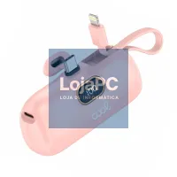 External Battery Power Bank 5000 mAh COOL Capsule Pink — imagem 1