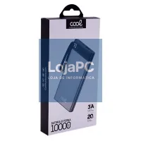 External Battery Universal Power Bank 10.000 mAh COOL (3A / 20W PD) Silver — imagem 3