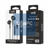 Headphones Button COOL Stereo Type-C With Mic (Digital) Black — imagem 2