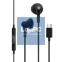 Headphones Button COOL Stereo Type-C With Mic (Digital) Black — imagem 1