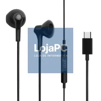 Headphones Button COOL Stereo Type-C With Mic (Digital) Black — imagem 3