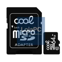 Micro SD Memory Card with Adapt. x64GB COOL (Class 10) — imagem 3