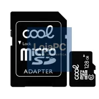 Micro SD Memory Card with Adapter x128 GB COOL (Class 10) — imagem 2