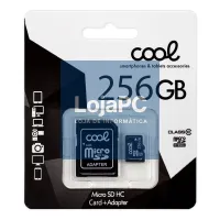 Micro SD Memory Card with Adapter x256 GB COOL (Class 10) — imagem 1