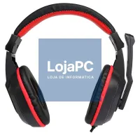 Office Stereo Headphones COOL Dublin with microphone (Black-Red) — imagem 3