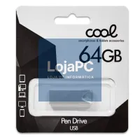 Pen Drive USB x64 GB 2.0 COOL Metal KEY Silver — imagem 2