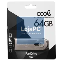 Pen Drive USB x64 GB 2.0 COOL Optimus Silver — imagem 3