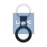 Protective Keychain COOL Compatible with AirTag Leatherette Black — imagem 1