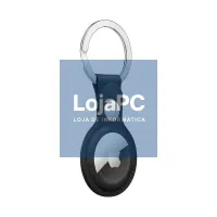 Protective Keychain COOL Compatible with AirTag Leatherette Black — imagem 2