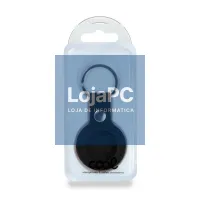 Protective Keychain COOL Compatible with AirTag Leatherette Black — imagem 4