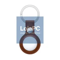 Protective Keychain COOL Compatible with AirTag Leatherette Brown — imagem 1
